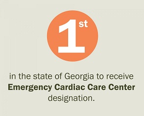 1st in the state of georgia to receive emergency cardiac care center designation