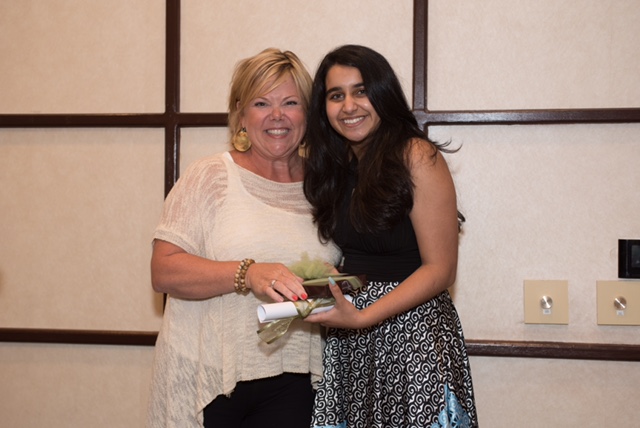 Beverly Filson, Teen Volunteer Committee Co-Chair and Simin Savani who was named the 2017 Andrew J. Dockery Teen of the Year.