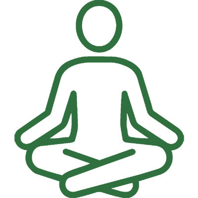 Figure meditating icon